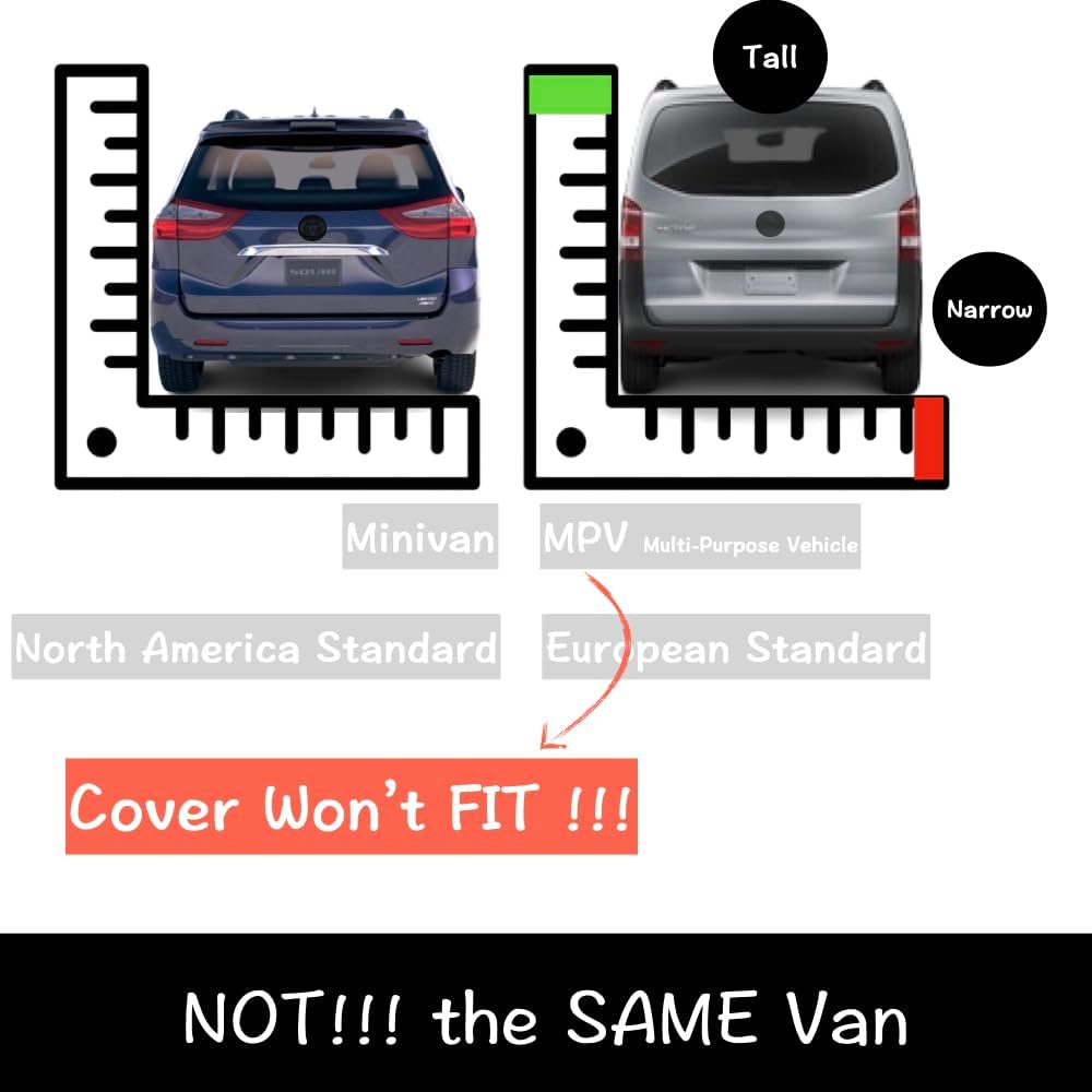 Urby Sienna Car Cover and Odyssey Car Cover, Ultimate Waterproof Solution, Ideal Fit as Mini-Van Cover for Caravan, Pacifica, Carnival, Sedona and Quest.
