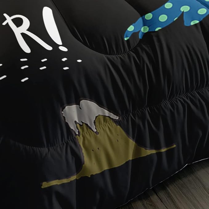 Suncloris Kids Dinosaur Comforter, Multi-Color Cartoon Dino Bedding Bedspread for Boys Teens, All Seasons Soft Jungle Animals Quilt Bedroom Decor with 2 Pillow Cases (02, Twin)