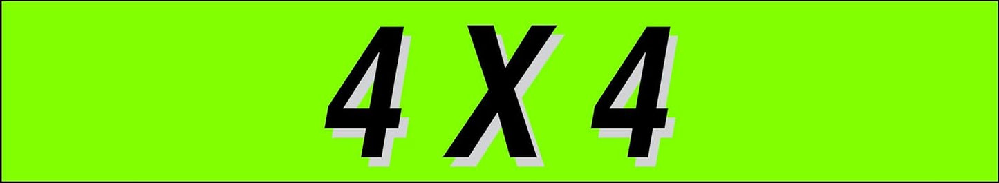 Ez-line Vinyl Windshield Stickers 3 Dozen 15 Inch Chartreuse Slogan Dealership Pro Pack for Car Lots (EZ115-Pack7)