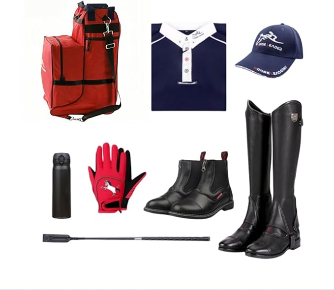 Tall Boot and Helmet Carrier - Waterproof 3 in 1 Equestrian Travel Bag for Horse Riding, Large Capacity, English Bag Carry All