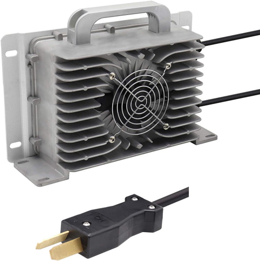 36V 18A Golf Cart Battery Charger for 36 Volt Club Car/Yamaha with Crowsfoot Style Connector Crows Foot Plug Waterproof IP68