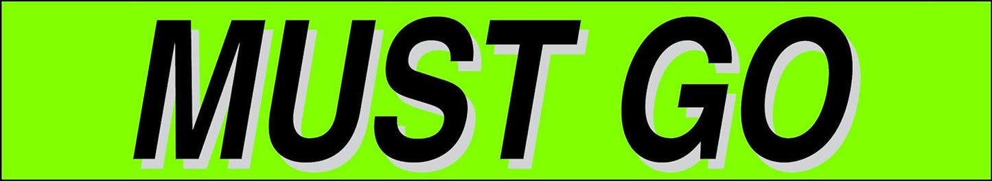 Ez-line Vinyl Windshield Stickers 3 Dozen 15 Inch Chartreuse Slogan Dealership Pro Pack for Car Lots (EZ115-Pack6)