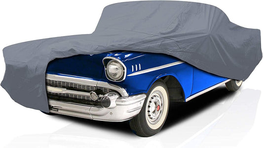 5 Layer Full Car Cover – Semi Custom Fit for Chevrolet Bel Air 1949-1957 Hardtop Coupe 2-Door 1st-2nd Gen | All-Weather Protection: Dustproof, Windproof, UV-Resistant, Breathable & Durable