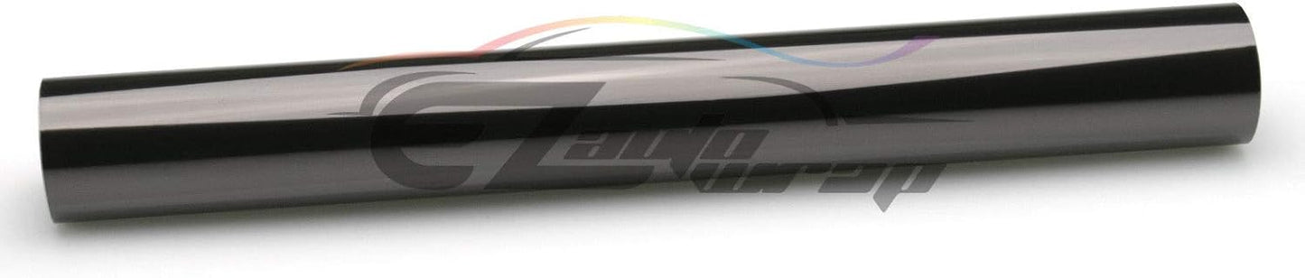 EZAUTO WRAP Free Tool Kit 12"x72" (1FT x 6FT) Glossy Medium Black Smoke Headlight Taillight Fog Light Side Marker Vinyl Tint Film Self Adhesive