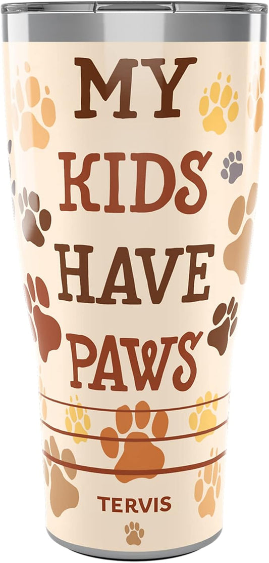 Tervis My Kids Have Paws Insulated Tumbler, 20oz, Stainless Steel