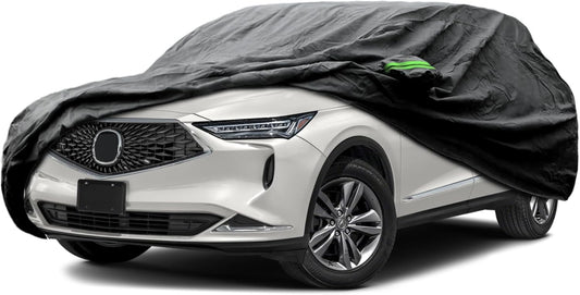 Proadsy 2025 Upgrade Car Cover Custom Fit for Acura MDX 2017-2025, Waterproof All Weather for Automobiles, Full Exterior Cover Rain Snow Sun Protector Indoor Outdoor Car Cover