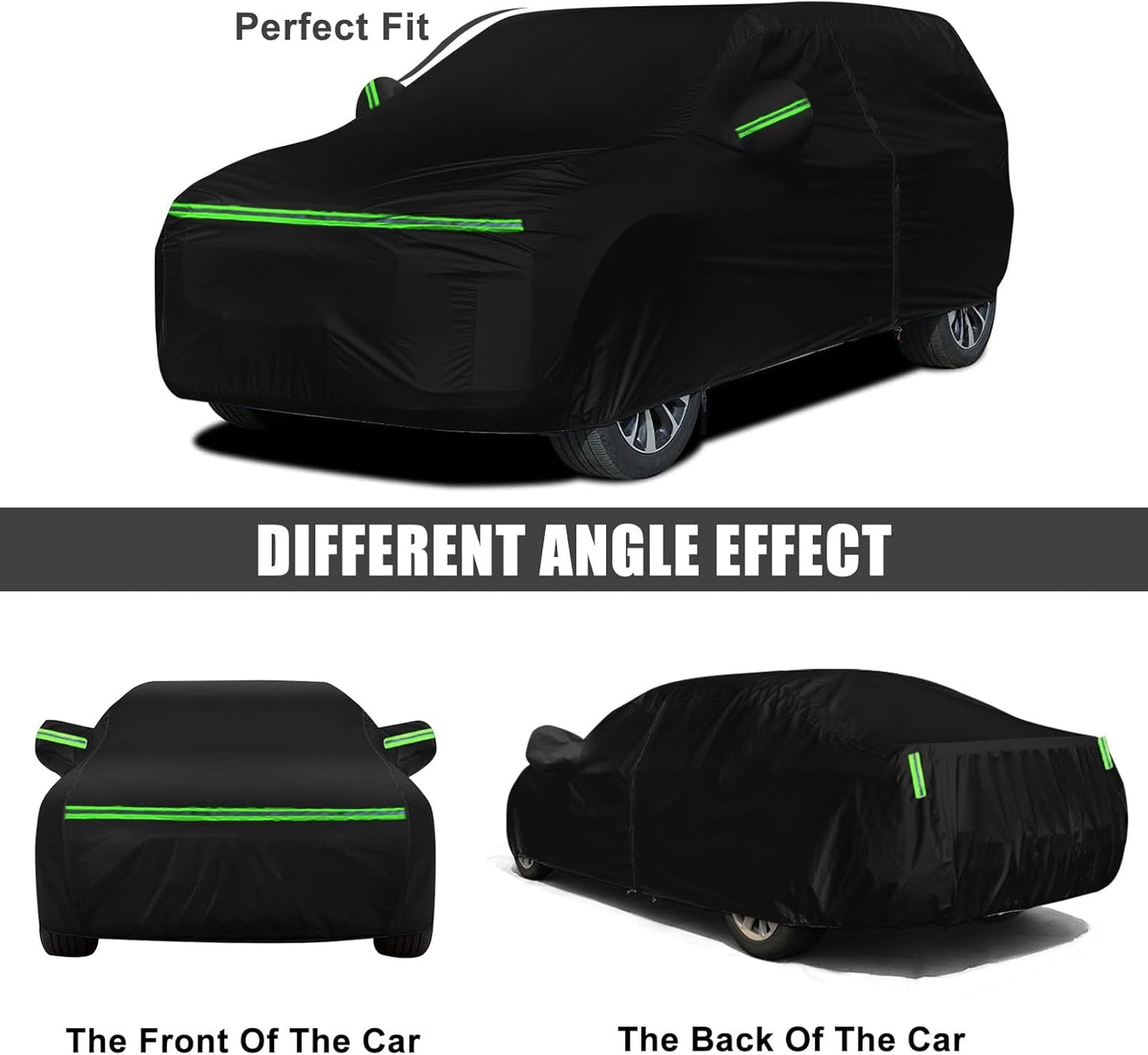 Waterproof Car Cover Compatible with 2015-2022 Chevrolet Trax LS/LT, 420D All Weather Car Covers with Zipper Door for Snow Rain Dust Hail Protection