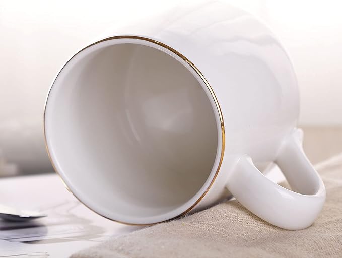 VanEnjoy Ceramic Unicorn Coffee Mug Tea Cup with Spoon,Diamon Pattern 13oz(380ml)