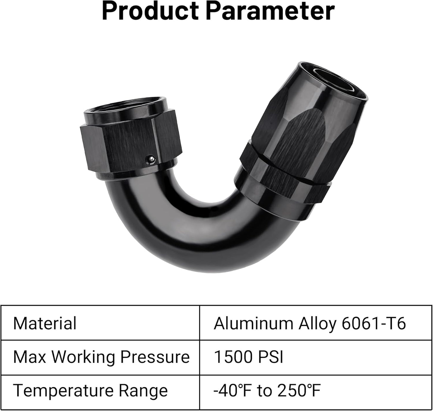 EVIL ENERGY 12AN 150 Degree One Piece Full Flow Hose End Fitting Swivel For CPE Braided Hose