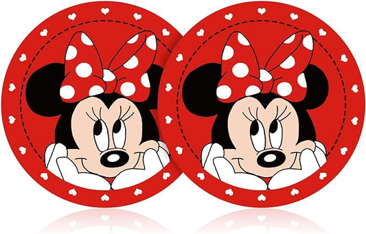 2PCS Cute Car Coasters - 2.75" Cup Holder Inserts - Funny Car Decoration for Women Gifts