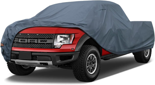 16 Layers Truck Cover Waterproof All Weater, Heavy Duty Outdoor Pickup Truck Cover for Ford F-Series F-150, Toyota Tundra, RAM 1500 2500 3500, Nissan Titan etc. Length up to 250 inch.