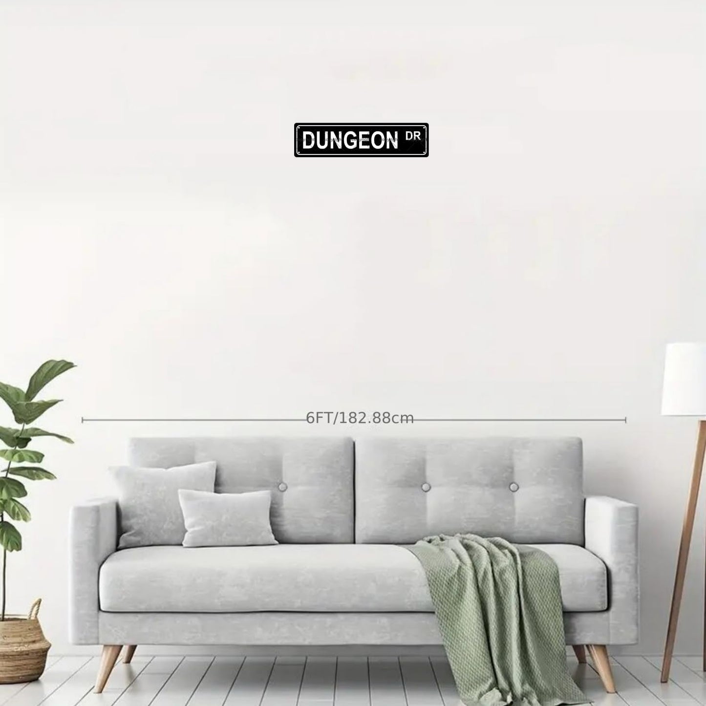 DUNGEON DR Space Metal Tin Street Sign Bar Cafe Garage Cave Home Room Wall Bathroom Farmhouse Garden Porch Patio Decor, 16 x 4 Inch