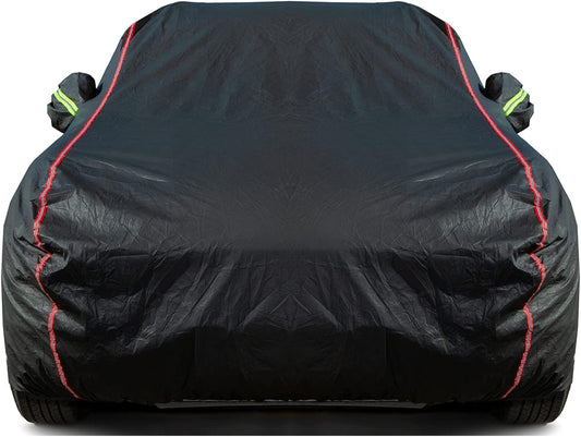 Breathable New Material, Waterproof Car Cover, Locks and Zipper Doors, Sunscreen Waterproof UV Prevention Snowproof Wind and Windproof,Suitable for Indoor Outdoor,for Sedan (197" to 208") B4