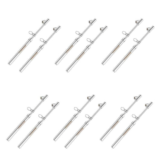 GODESON Dual Head Tire Pressure Gauge,Heavy Duty Pen Tire Gauge Range 10-150PSI; 1-10Bar,Dual Head Truck Air Pressure Gauge (Pack of 12)…