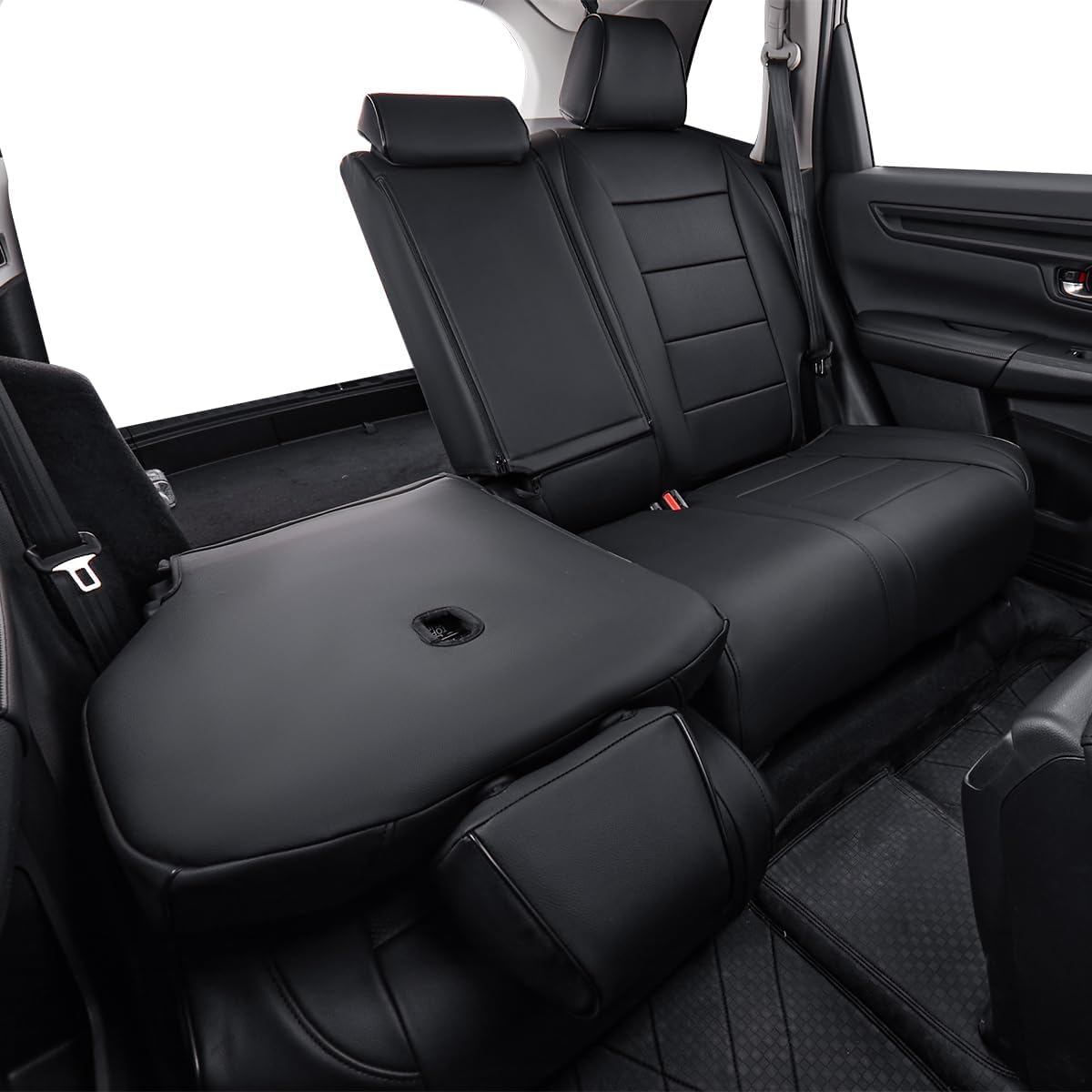 EKR Sportage Seat Covers Custom Fit for KIA Sportage EX,X-Line,SX,SX Prestige,X-pro,X-pro Prestige 2023 2024 2025 2026 Leather Car Seat Cover Full Set - Faux Leather(Black)