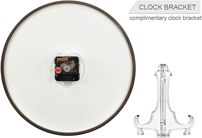 ALAZA Cute Dragon The Snow Wall Clock Battery Operated Silent Non Ticking Clocks for Living Room Decor 12 Inch / 9.5 Inch