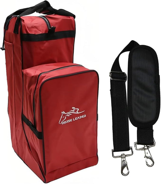 Tall Boot and Helmet Carrier - Waterproof 3 in 1 Equestrian Travel Bag for Horse Riding, Large Capacity, English Bag Carry All