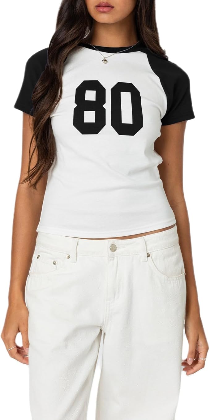 Y2k Graphic Baby Tees for Women Funny Kitten Shirt Tops Aesthetic Fairy Grunge Crop Top 90s 2000s Vintage Clothing