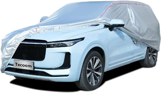 Tecoom Waterproof Car Cover for Tesla Model Y Honda CRV, UV Protection Car Covers for Toyota Corolla RAV4 Jeep, Door Zipper/Lock Windproof Car Cover All Weather Outdoor Indoor Fit 170-190 Inches SUV
