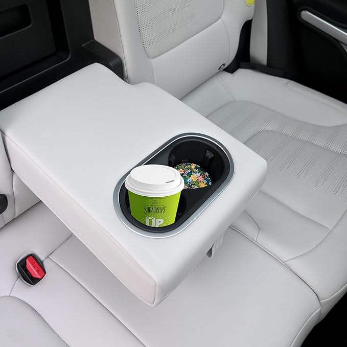 Yellow Flowers Car Coasters for Drinks Absorbent,2 Pack Cup Holders,2.56" Ceramic Stone & Non-Scratch Cork Base Coasters,Auto Accessories for Women & Men.