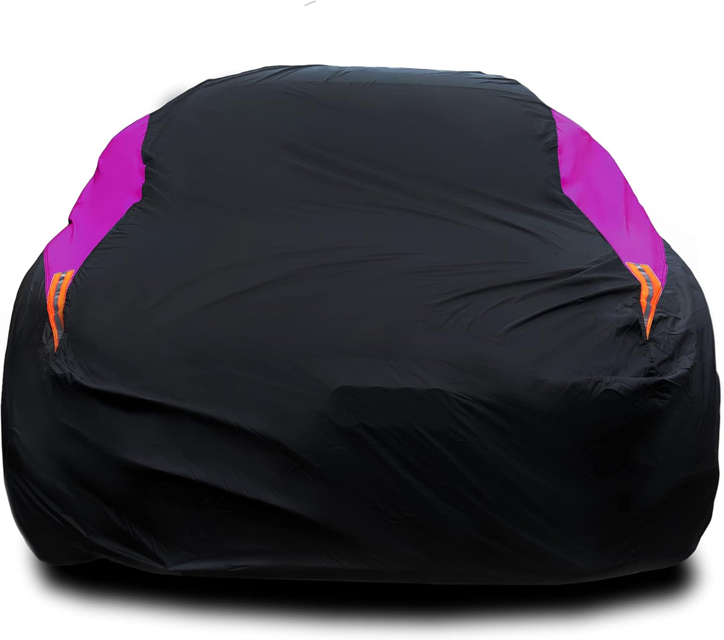 MORNYRAY Waterproof Car Cover All Weather Snowproof UV Protection Windproof Outdoor Full car Cover, Universal Fit for Sedan (Fit Sedan Length 194-206 inch, Purple)