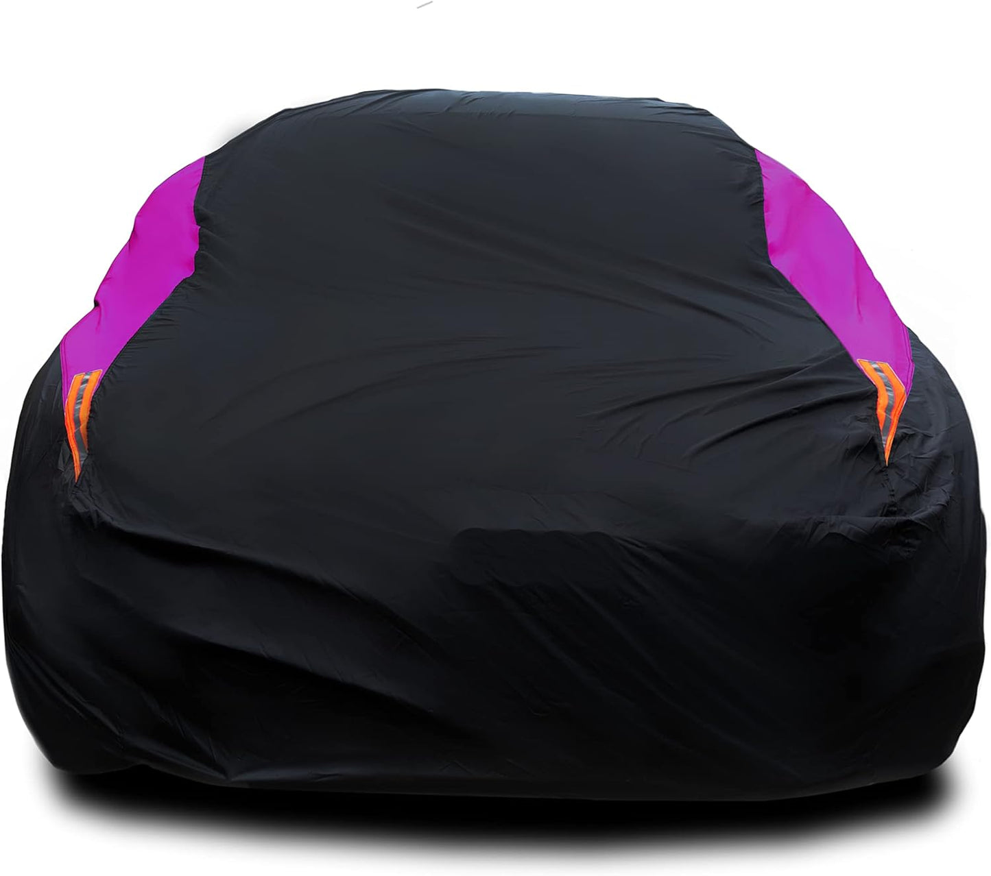 MORNYRAY Waterproof Car Cover All Weather Snowproof UV Protection Windproof Outdoor Full car Cover, Universal Fit for Sedan (Purple, A2-Fit Sedan Length(Up to 177 inch)
