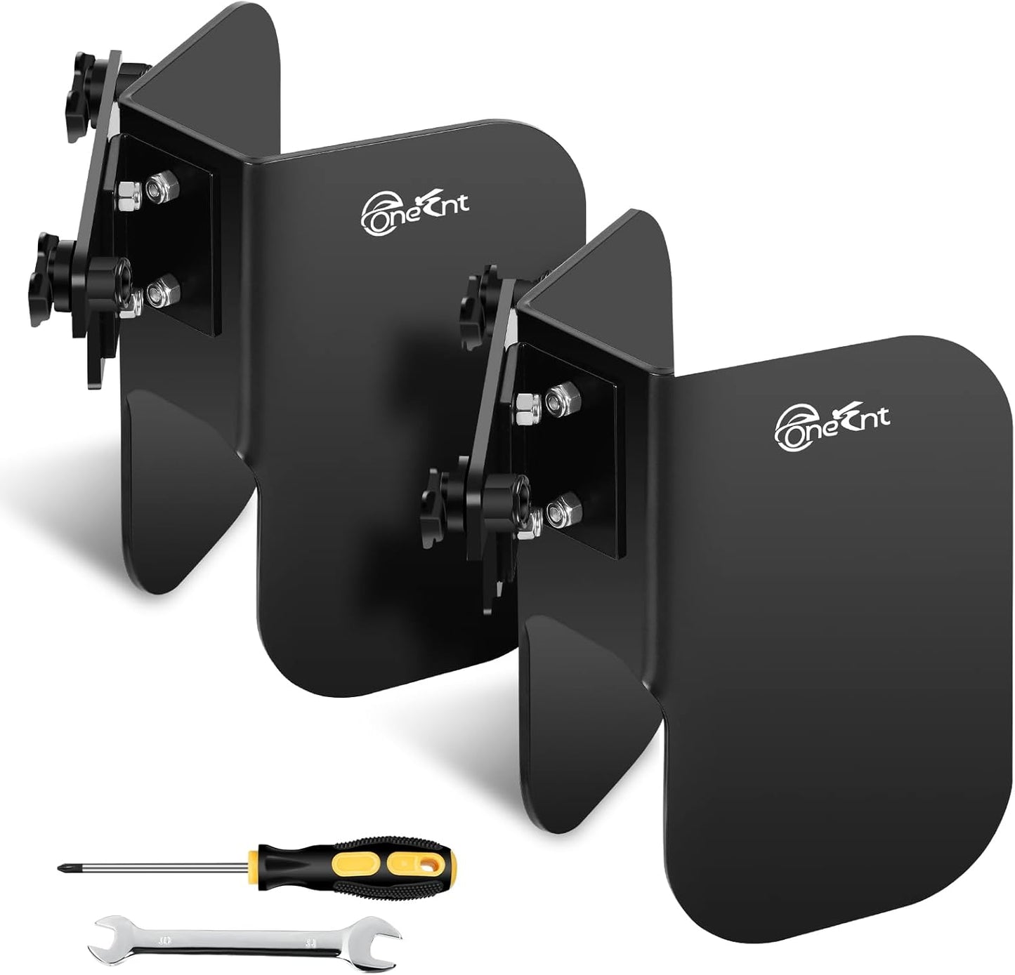 2 Pack L-Track Wheel Chock |L Track Motorcycle Wheel Chock for Dirt Bikes|L-Track Accessories for Enclosed Trailer L-Track Wall Mount Motorcycle Tire for Garages Trailers|L Track tie Down