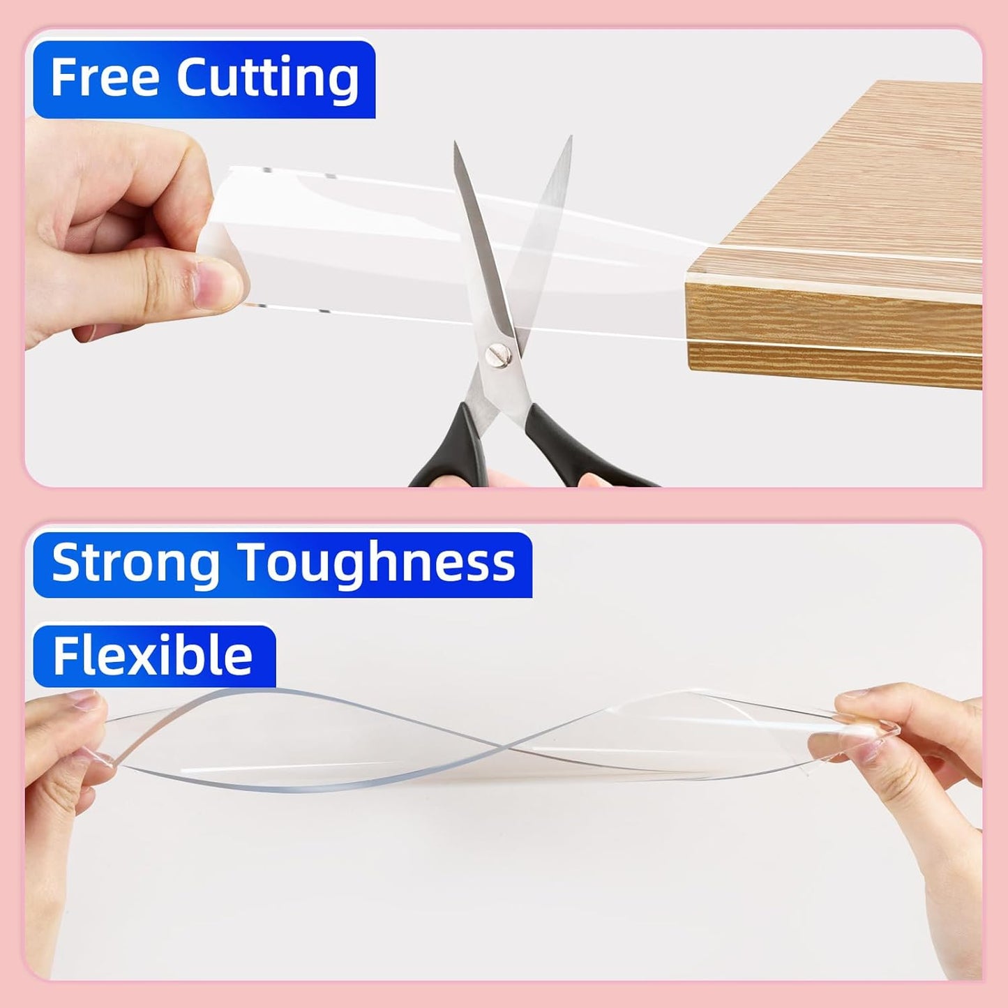 Clear Soft Corner Protectors for Furniture Strip,2in x9.84FT,2 Rolls,Sharp Edge & Table Bumper,Window Edge,Wall Protector, Soft Corner Guards Safe for Proof,Table Corner Protectors in Family