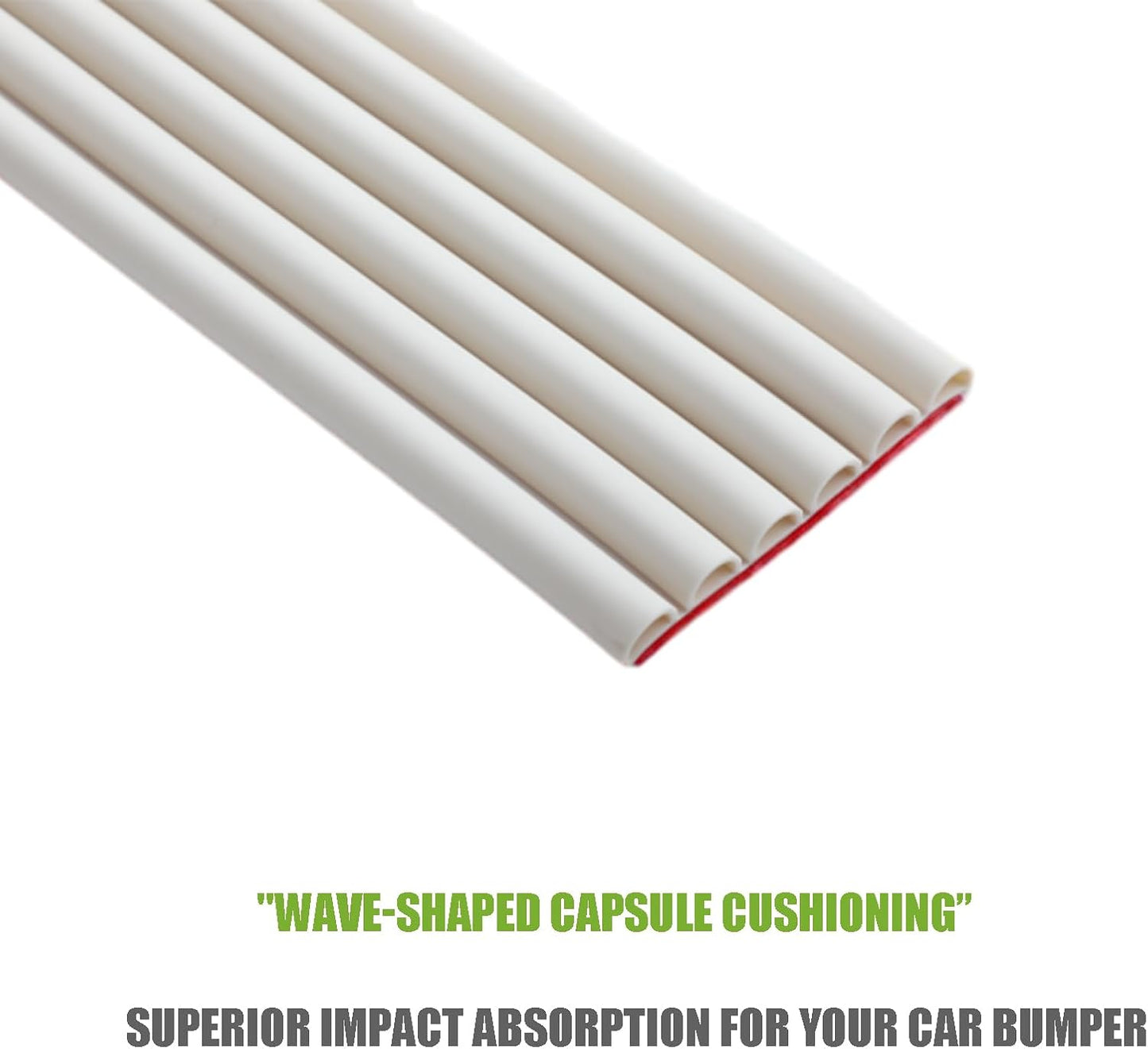 Garage Wall Protector Strip Car Door Protector, Self-Adhesive Rubber Garage Wall Guards for Car SUV Doors, Waterproof Wall Bumper Guards for Cars - 2.75x16 Inches 6 Packs - White