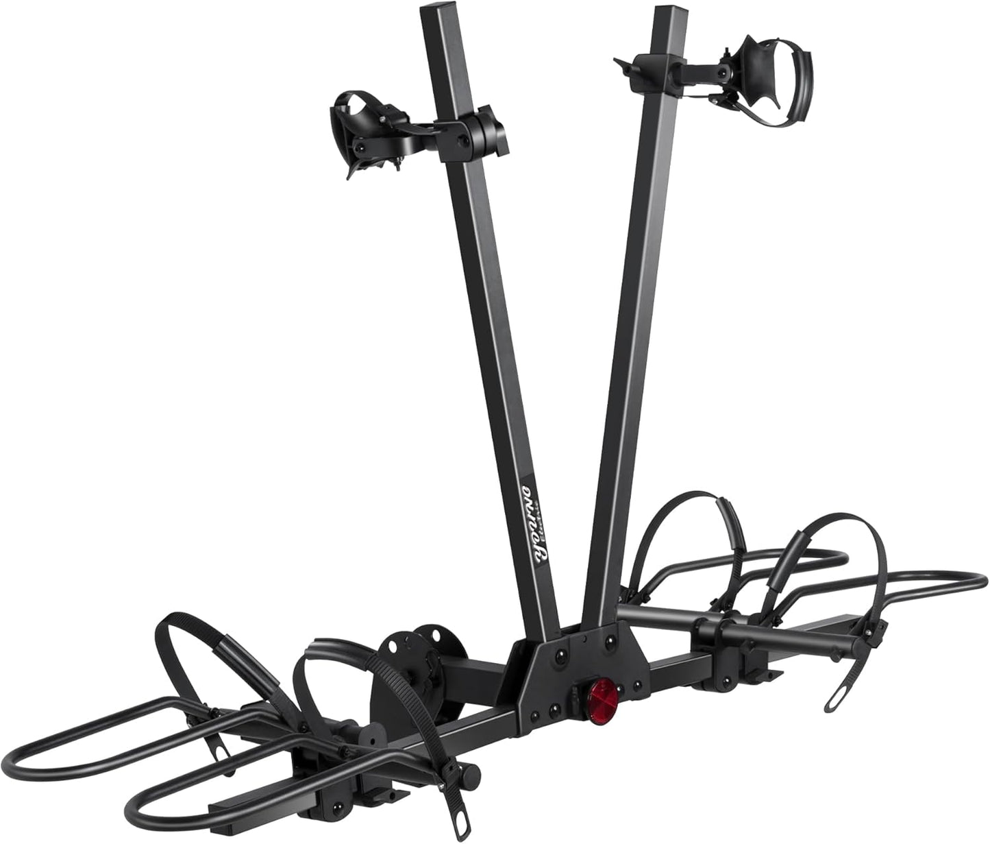Young Hitch Mounted 2-Bike Rack with Two Posts for Standard, Mountain, Fat Tire Bikes, fit Car, SUV, Van, RV, Trailer, 200 lbs. Capacity