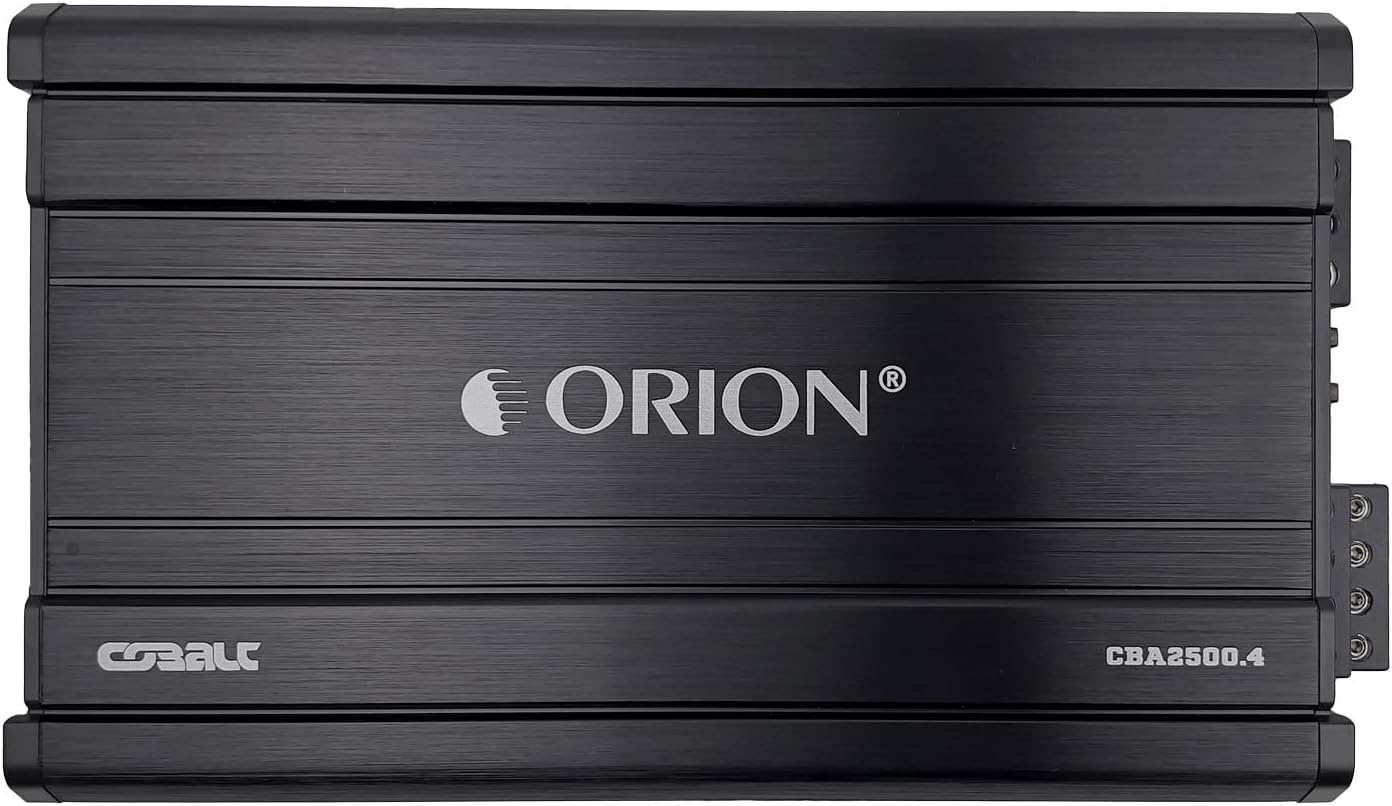 Orion Cobalt Series CBA2500.4 High Efficiency 4-Channel Class A/B Amplifier for Car Audio Stereo – 2500W High Output, 2/4 Ohm Stable, Adjustable Low/High Pass, Bass Boost, MOSFET Power Supply