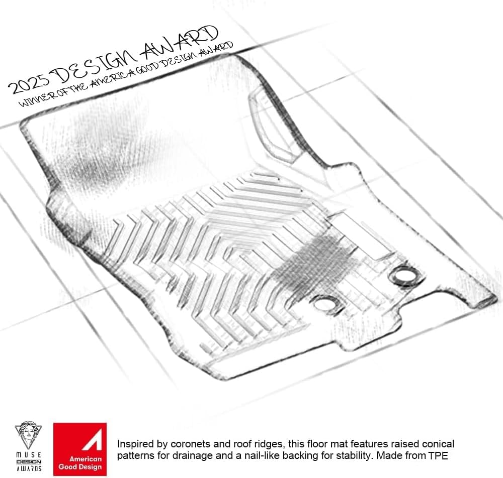 G-PLUS Floor Mats for Toyota 4Runner 2013-2024/Fit for Lexus GX460 2014-2023, TPE Custom Fit All Weather Floor Liners,Front & 2nd Row 4 Runner & GX460 Car Mats