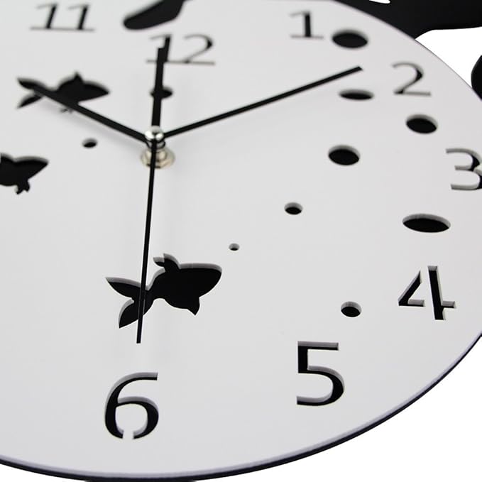 Timelike Fishbowl Cat Clock/Creative Wall Clocks/Home DIY Decoration Watch/Cat on Clock Living Room Mirror 3D Wall Design