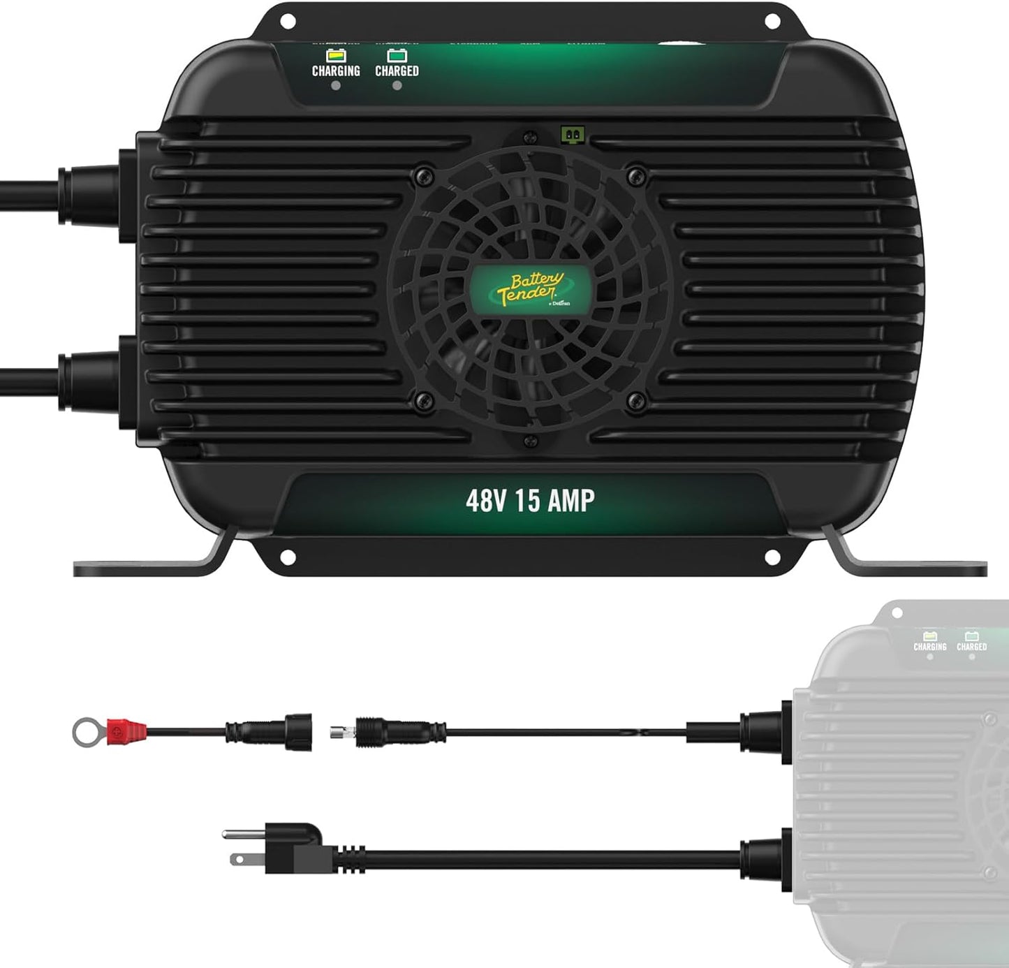 Battery Tender PowerPlus 48V, 15 AMP Battery Charger and Maintainer - Golf Cart and Marine Applications - IP68 Weather Resistant