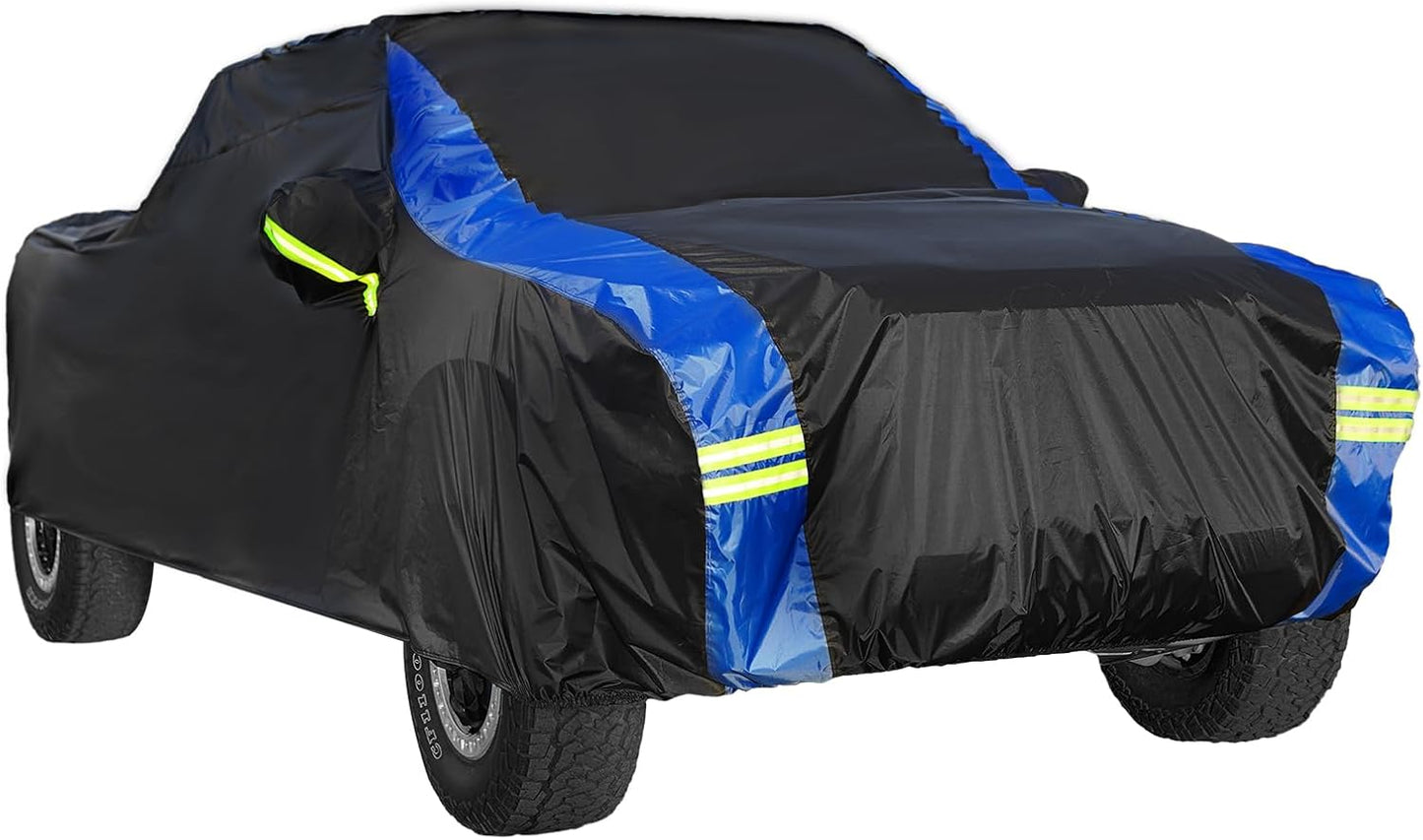 Avecrew All Weather Truck Cover - Waterproof, Rain, Snow, UV & Dust Protection (210"-230")