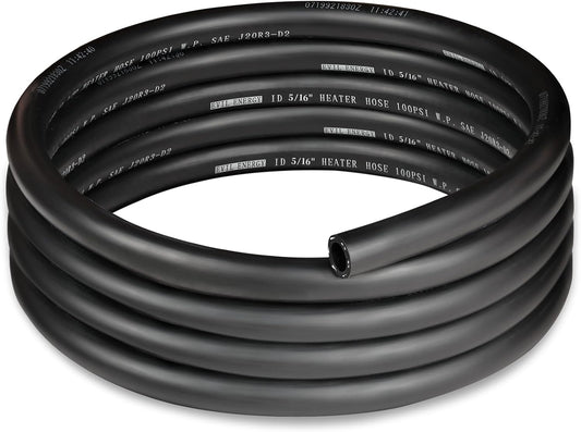 EVIL ENERGY 5/16" Heater Hose Coolant Radiator Straight 100PSI SAE 20R3 10FT Black