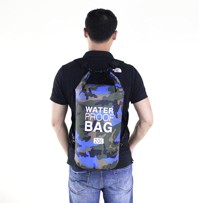 YDYJKI Waterproof Dry Bag Backpack 2L/5L/10L/20L/30L Floating Roll Top Dry Compression Sack Keeps Gear Dry for Kayaking Beach Rafting Boating Hiking Camping and Fishing with Waterproof Phone Case