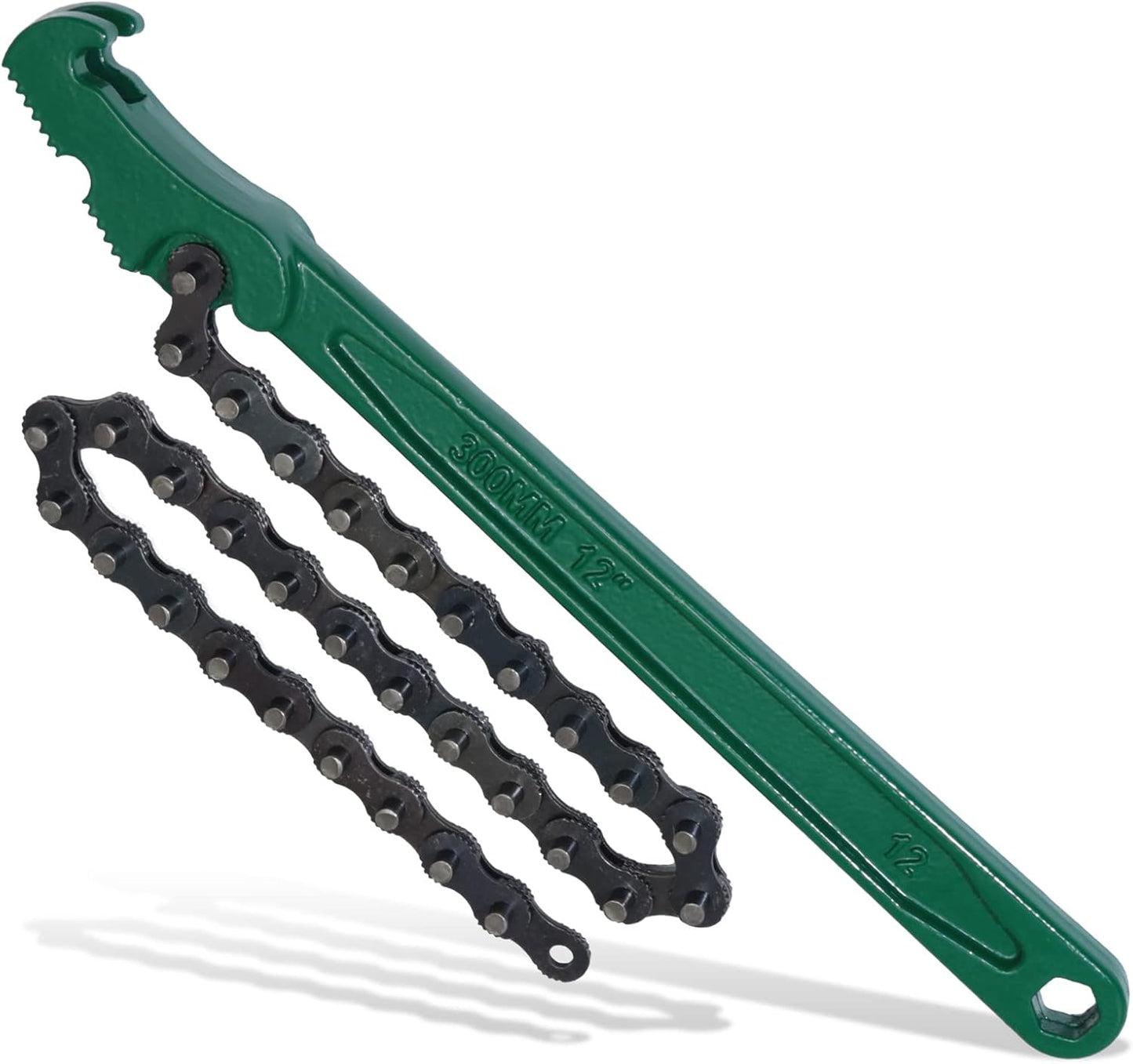12 Inch Heavy-Duty Ratcheting Chain Wrench, Adjustable Oil Filter Pliers For Truck & Car, Pipe Wrench Multi-Purpose Remover Tool
