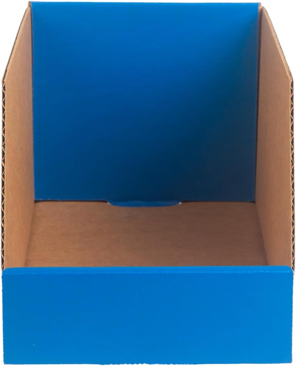 Hudson Exchange 6x12x5.5" (100 Pack) Corrugated Parts Bin Box For Storage & Organization, Blue