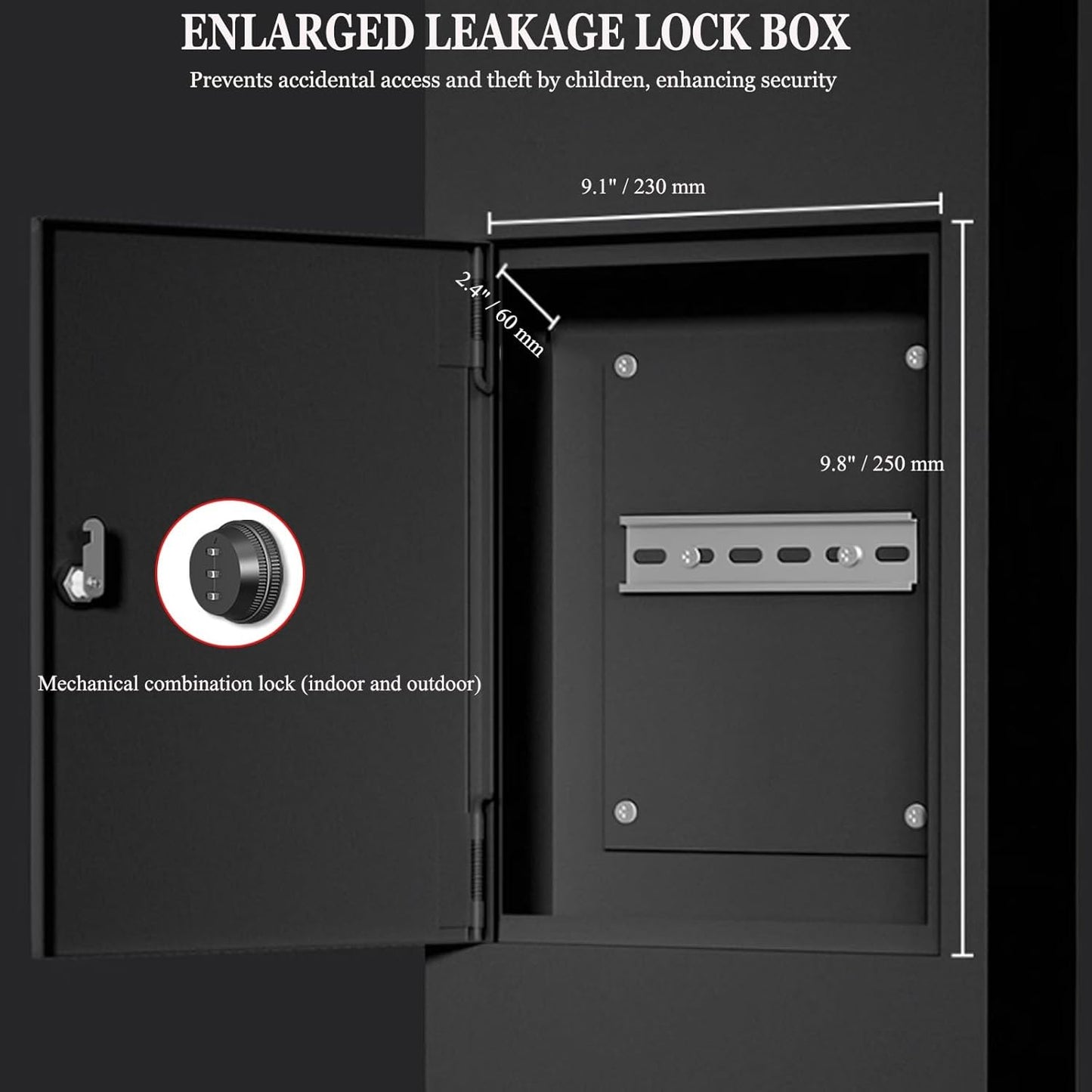 EV Charger Connector Pedestal Electric Vehicle Charging Stations, Stainless Steel, Combination Lock, Charging Pillar Charging Lever Charging Column for Charging Station Garage