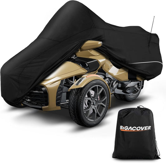 for Spyder F3 Full Cover Compatible with Can-Am Spyder F3T Tour & Limited 300D Oxford Fabric Protector from Dust Snow Rain Sun Rays