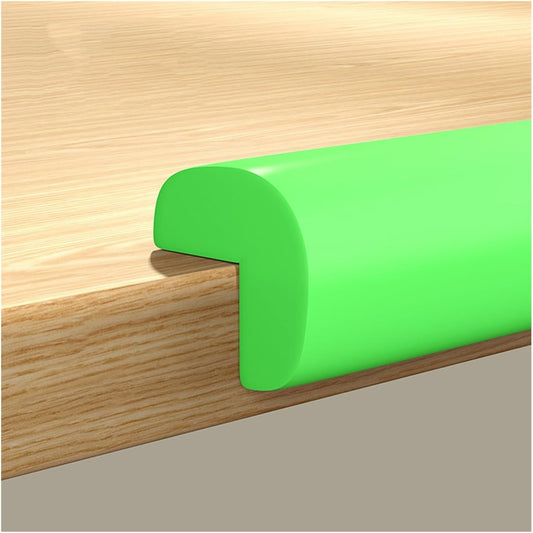 XPLKQXE Sharp Edge Safety Corner Edge Foam Padding, Edge Guards Bumpers Adhesive, Edge Corner Protector Guards for Table Edges & Sharp Corners(Green-A,2pcs)