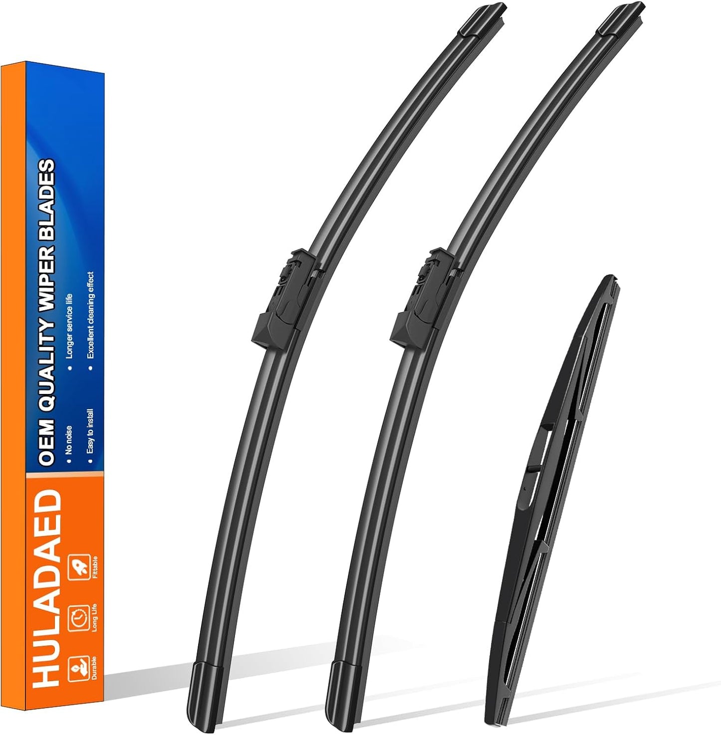 HULADAED® 26'' 18'' 16'' Windshield Wipers Replacement for Subaru Outback Legacy 2023-2020,Silicone Front Rear Wiper blades for MY Car-All Weather & Quiet(3 PACK)