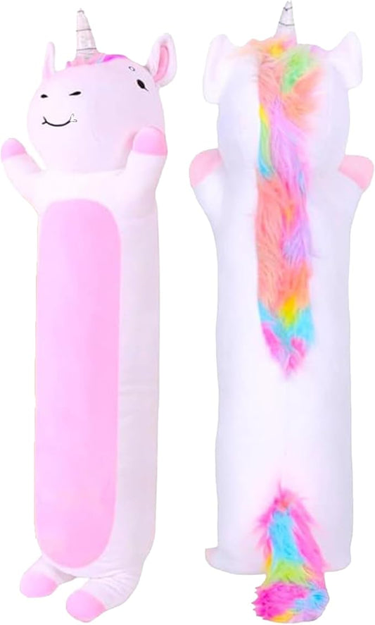 Stuffed Animal Unicorn Body Pillow – Soft Plush Toy & Throw Pillow for Kids, Small (23 Inches), Soft Plushies Stuff Gift for Girls/Boys