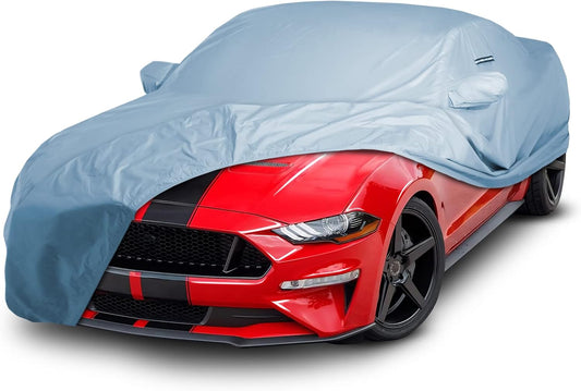 iCarCover Custom Car Cover for 2005-2025 Ford Mustang GT, Ecoboost, Mach 1, V6 Waterproof All Weather Rain Snow UV Sun Protector Full Exterior Indoor Outdoor Car Cover