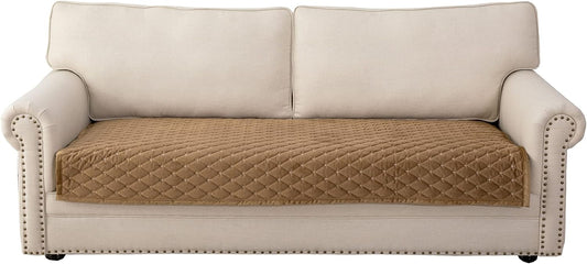 Eismodra Couch Cover,Sectional Couch Covers,Sofa Covers for 3 Cushion Couch,Anti-Slip Sofa Slipcovers for Dogs Cats Kids Loveseat Recliner L Shaped Armrest Backrest,Coffee 43''x63''(Only 1 Piece)