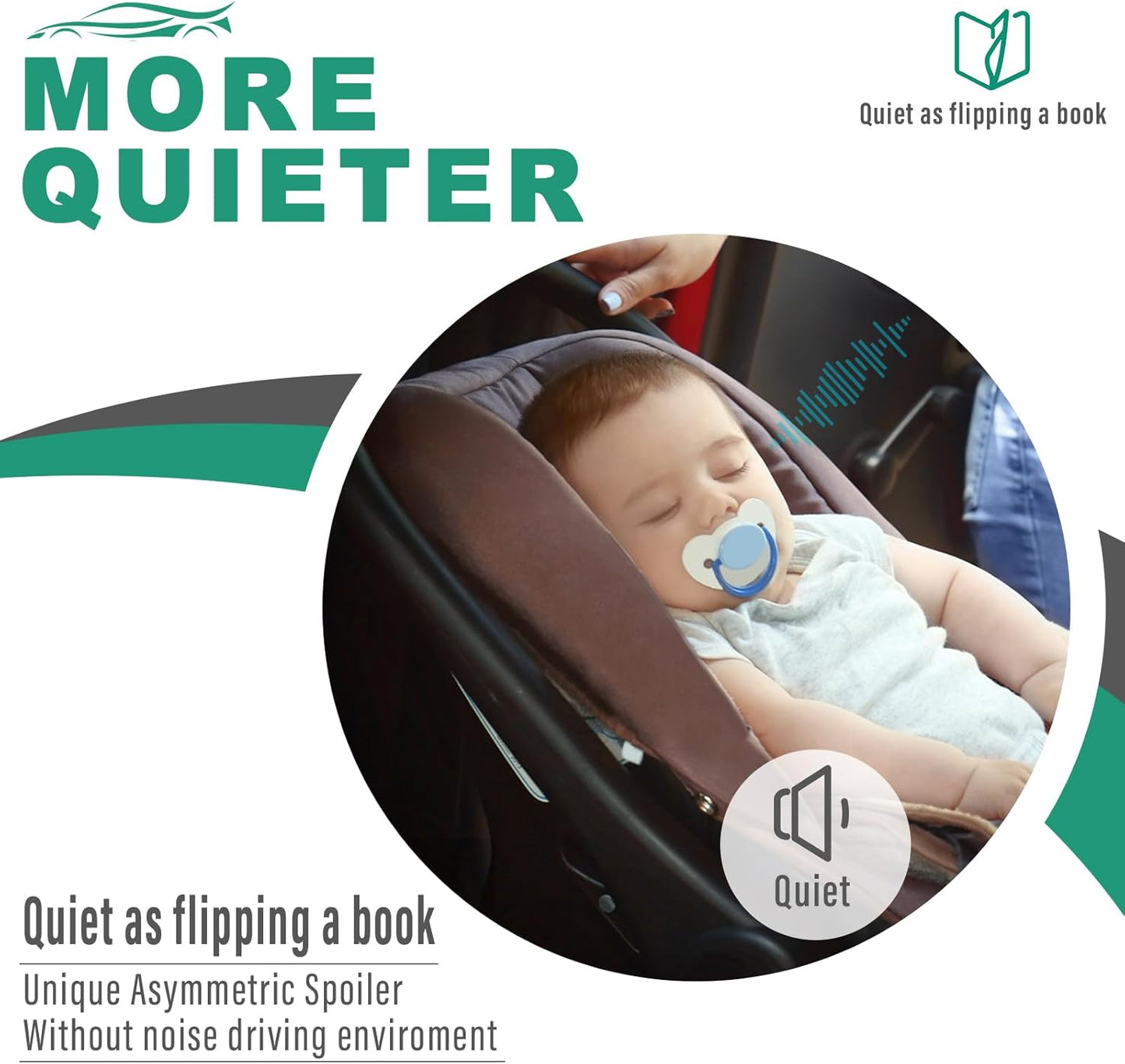 24" 18" 14" Windshield Wiper Blades Replacement for Subaru Forester 2009 2010 2011 Premium All Weather Front Rear Wipers Set - OEM Quality (Pack of 3)