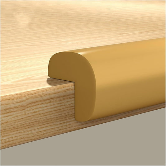 XPLKQXE Sharp Edge Safety Corner Edge Foam Padding, Edge Guards Bumpers Adhesive, Edge Corner Protector Guards for Table Edges & Sharp Corners(Woody,3pcs)