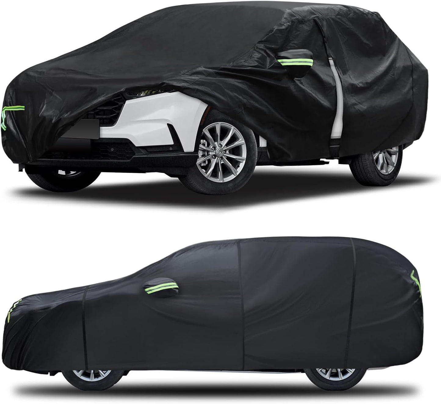 Car Cover Custom Fit for Honda CRV 1997-2025,Toyota RAV4 1996-2025, 6 Layers Truck Cover Waterproof All Weather for Automobiles,Outdoor Full Exterior Cover,Rain, Sun, Wind Protection,Black