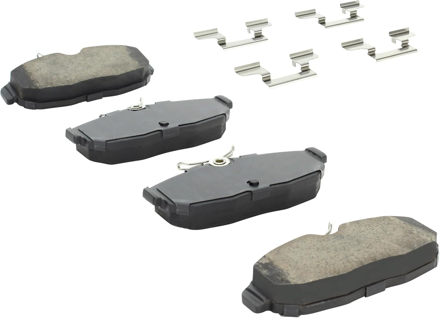 Premium Semi-Metallic Rear Brake Pads (1001-1082M) Compatible with Avanti Avanti 2005-2007, Ford Mustang 2005-2011
